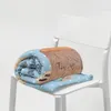 Mr. & Mrs. Panda Couchdecke Igel Federschmuck - Blau Produktbild-Vorschau 3