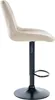 2er Set Barhocker Toni Samt schwarz - creme Produktbild-Vorschau 4