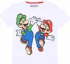 Kurzarm-T-Shirt für Kinder Super Mario Mario and Luigi Weiß Produktbild-Vorschau 7