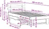 vidaXL Bettrahmen Wachsbraun 100 x 200 cm Massives Produktbild-Vorschau 7