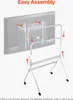 A schematic diagram showing the assembly of a TV stand. Anteprima dell’immagine prodotto