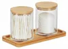 Contenitore per Cotone fioc Relaxdays con vassoio, 2 Anteprima dell’immagine prodotto 8