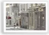 Gerahmtes Poster - Weißer Rahmen - Architektur Zeichnen Produktbild-Vorschau 1