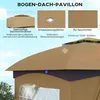 Pavillon Outsunny 3,4 x 3,4 m, imperméable, avec 4 parois Voir les images du produit 4