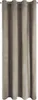 A close-up view of a brown curtain hanging from a curtain rod. Produktbild-Vorschau