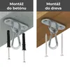 MAMOI Detská hojdačka 3v1 s bezpečnostným pásom, Náhľad obrázku produktu 9