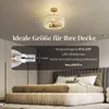 HOMCOM Kristall Deckenleuchte, Deckenlampe Hängend mit 3 Produktbild-Vorschau 5