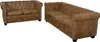 vidaXL Sofaset, Braun, 2- & 3-Sitzer, Chesterfield, Produktbild-Vorschau 1
