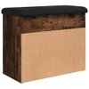 vidaXL Panca per scarpe in rovere fumé 62x32x50 cm Anteprima dell’immagine prodotto 9