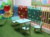 GOZO Kindergartentisch aus Akazienholz in türkis Produktbild-Vorschau 6