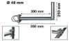 SkyRevolt 30-35cm Geländerausleger Stahl Balkonhalterung Produktbild-Vorschau 5