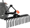 VEVOR Râteau à foin pour tracteur tondeuse 127 cm, système Voir les images du produit 1