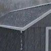 Outsunny Gerätehaus Stahl 4㎡ Gartenschrank mit Fenster Produktbild-Vorschau 8