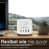 Echos - 7-in-1 Steckdosenwürfel ohne Kabel 3 Fach Produktbild-Vorschau 8