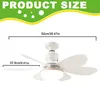 Deckenventilator, Deckenleuchte mit Ventilator, Klein Leise Produktbild-Vorschau 7