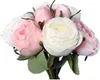 Boeket van 9 rozen, 28 cm, roze en wit Productafbeelding-voorbeeld 2