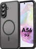A black phone case with a magnetic ring is shown next to a smartphone displaying "A56 5G". Produktbild-Vorschau