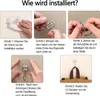 Set mit 20 selbstklebenden Haken aus Edelstahl, ohne Produktbild-Vorschau 3