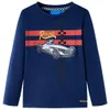 vidaXL Camicia a maniche lunghe per bambini blu navy 104 Anteprima dell’immagine prodotto 7