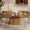 Flieks Ausziehbarer Esstisch 120/160x80x76 cm, Küchentisch Produktbild-Vorschau 2