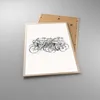 Gerahmtes Poster - Rahmen in heller Eiche - Fahrrad Rennen Produktbild-Vorschau 3