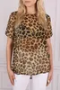 Luftige Bluse mit Schlitzen, Leopardenmuster John Zack M-L Produktbild-Vorschau 6