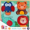 DŘEVĚNÉ dětské puzzle, VELKÉ vzdělávací puzzle, 4 zvířecí Náhled obrázku produktu 11