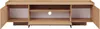 A front view of an open wooden TV lowboard with shelves and compartments. Náhled obrázku produktu