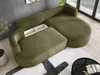 A green sectional sofa with a pull-out section is shown in a modern living room setting. Náhľad obrázku produktu