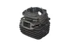 A metal cylinder block for a chainsaw, shown in isolation on a white background. Anteprima dell’immagine prodotto