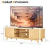 TV-Schrank mit 2 Schubladen und 2 betüren, Lowboard mit Produktbild-Vorschau 2