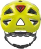 The back view of a yellow bicycle helmet with a red LED light. Náhľad obrázku produktu