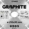 GRAPHITE Kreissägeblatt Ø 210 mm x 1,2 mm x 2 mm | Für Holz Produktbild-Vorschau 7