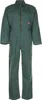 A full-body shot of a green jumpsuit against a white background. Produktbild-Vorschau
