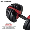 PH Fitness Manubrio regolabile con sistema di regolazione a Anteprima dell’immagine prodotto 2