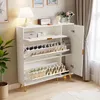 ProximaX Moderný botník s úložným priestorom | Biely botník Náhľad obrázku produktu 2