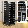 Pevné regály na drevo s gumenými kolieskami, 42 x 35 x 112 Náhľad obrázku produktu 2