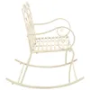 Gartenbank 104 cm Eisen Antik Weiß Produktbild-Vorschau 3
