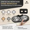 VAYPET Doppel-Katzennapf erhöht Edelstahl Kiefernholz Produktbild-Vorschau 4