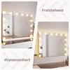 SONNI Kosmetikspiegel 80x62cm Schminkspiegel mit 3 Farbe Produktbild-Vorschau 6