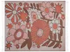 BELIANI Decke Rot Braun Beige 130 x 170 cm Blumenmotiv Produktbild-Vorschau 5