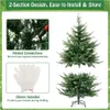 Albero di Natale artificiale COSTWAY CM24315DE, 136 cm, con Anteprima dell’immagine prodotto 3