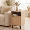 Tavolino notturno COSTWAY, comodino con porta in rattan e Anteprima dell’immagine prodotto 9