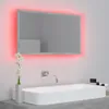 vidaXL LED koupelnové zrcadlo Concrete Grey 80x8,5x37 cm Náhled obrázku produktu 2
