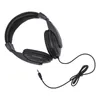 A pair of black headphones with a cord and jack. Podgląd zdjęcia produktu
