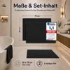 Komfortec Badvorleger Set 2 Teilig, Waschbar Duschmatte & Produktbild-Vorschau 3