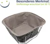 KESPER Brot- und Obstkorb Metall/Textil 21x21x11cm grau  Voir les images du produit 11
