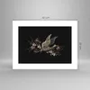 Poster - Poster ohne Rahmen - Asiatisch Vogel Blumen - Produktbild-Vorschau 4