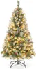 A decorated artificial Christmas tree on a white background. Voir les images du produit