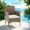 Lot de 2 fauteuils de jardin en rotin avec 2 sets de Voir les images du produit 9